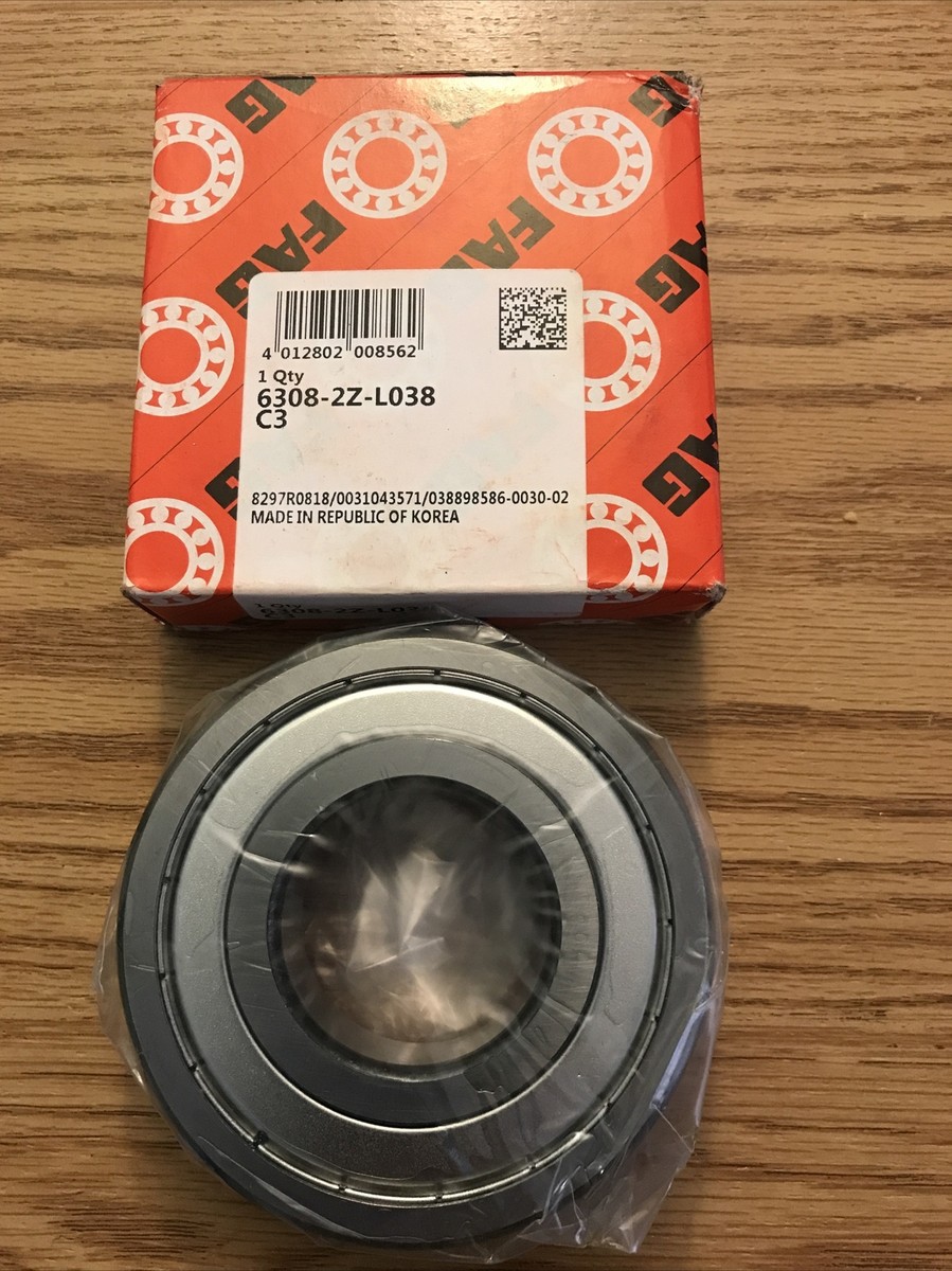 Phallolopus樣專用3種 FAG (Schaeffler) 6308-2Z-L038-C3 Deep Groove Ball Bearing | eBay