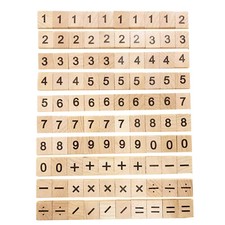100x Wooden Scrabble Tiles Individual Letters Craft Symbols Numbers Game Wood
