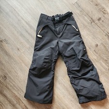 REI black FLEECE-LINED SNOW PANTS Winter Ski Hike Gear Kid Sz YOUTH XXS 4/5 Girl