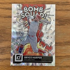 2022 Donruss BRYCE HARPER Nationals #BS-9 Bomb Squad Silver Holo /349 SP