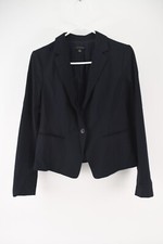 Ann Taylor Womens Black Suit Blazer Jacket Size 4