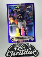 2022 Topps Chrome PURPLE Mike Brosseau #USC4 - Milwaukee Brewers