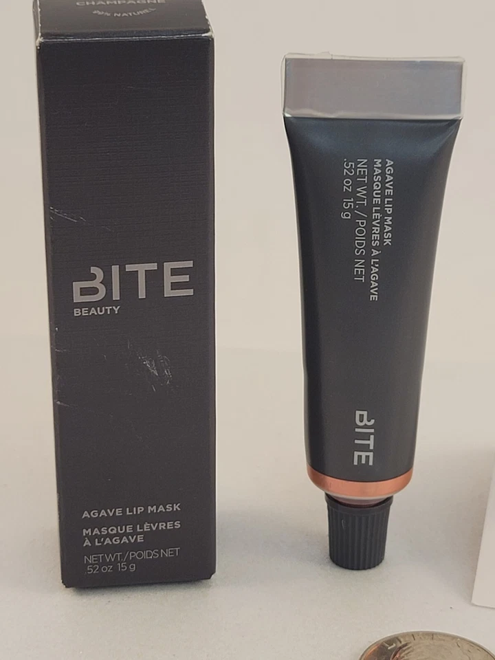 Máscara labial Bite Beauty Agave Fórmula ORIGINAL CHAMPÁN 0,52 oz Tamaño completo SELLADA Foto 2 de 4