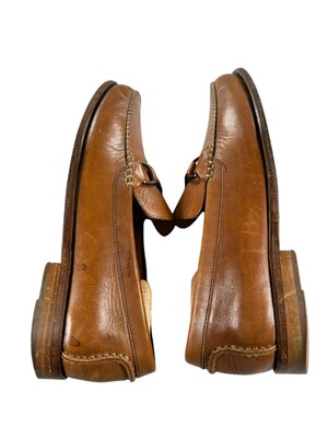 Johnston & Murphy Size 10M Brown Mens Leather Slip On  display picture 3