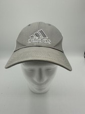 Adidas Trucker Hat- Gray w/white Mesh-Adjustable Size Snapback White OutlineLogo