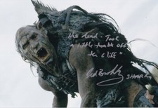 JED BROPHY signed Autogramm 20x30cm LORD OF THE RINGS in Person autograph COA