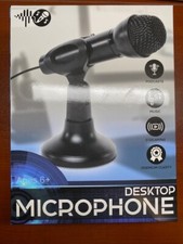Desktop Microphone Stand Included. Black, 5 inches tall