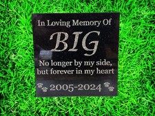 Pet Grave Headstone Stone Garden Marker : Memorial Pet Loss Gift d3