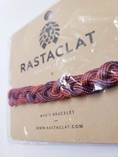 Rastaclat  Megawatt Purple Red Braided Shoelace Urban Wrist ADJUSTABLE