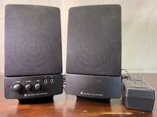Altec Lansing Model BX1120 Black Computer Speakers TESTED WORKS