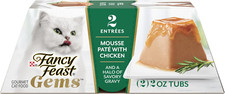 Fancy Feast Gems Cat Food Mousse with Chicken and a Halo of Savory Gravy Cat Foo