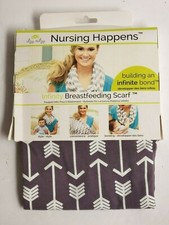 Itzy Ritzy Nursing Happens Infinity Breastfeeding Scarf Swift Arrows Print New
