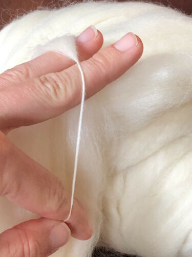 Wool Roving, 8 lbs wool roving bulk, White wool roving, spin wool, felting wool - Picture 5 of 12