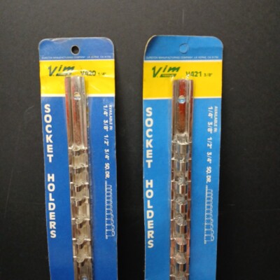 Socket Holders Lot, Vim Tools, V420 (1/4'') & V421 (3/8'')