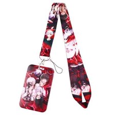 Tokyo Ghoul Anime Ken Kaneki Red Lanyard Lanyard With ID Badge Holder