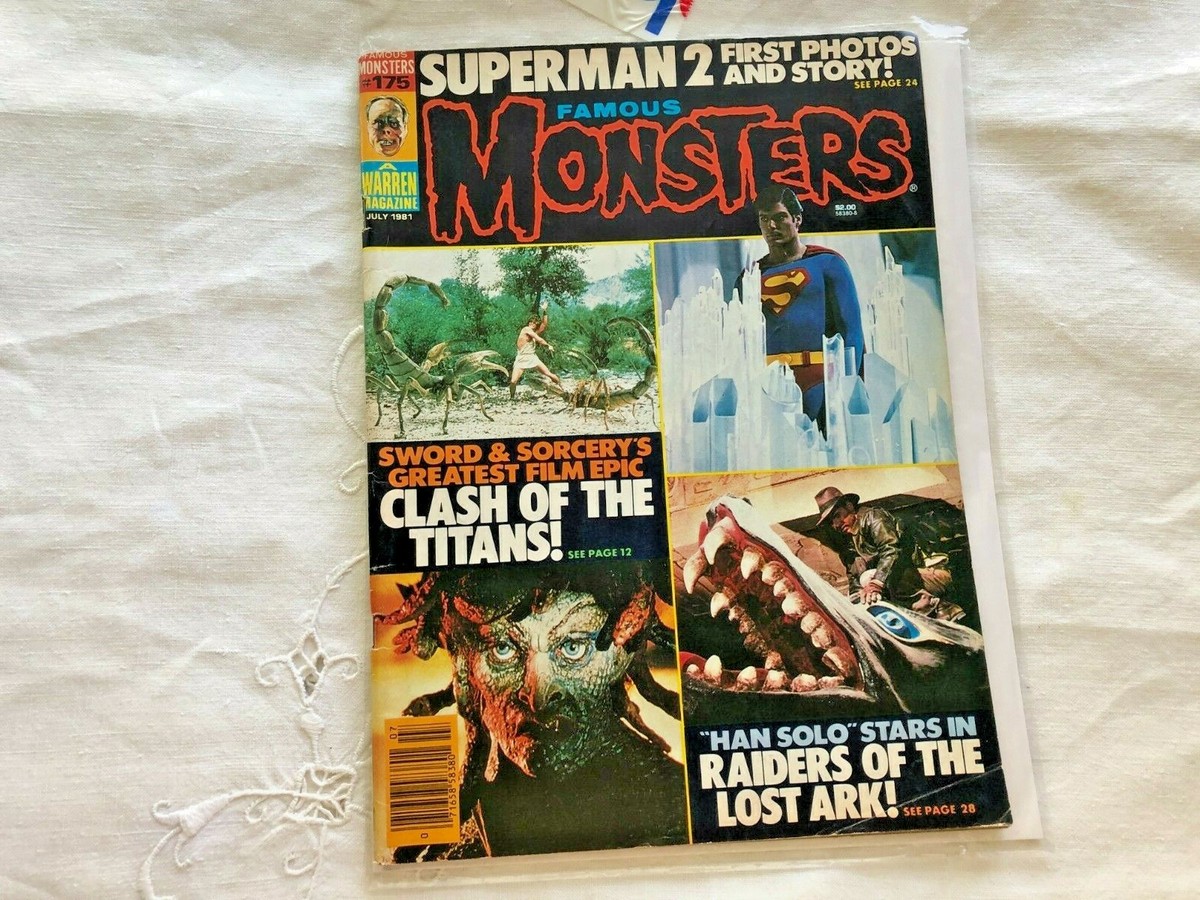 Famous Monsters of Filmland #171 1981年 Famous Monsters of Filmland #175 July 1981 Superman VG- Condiition