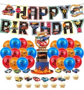 Race Car Birthday Party Supplies Race Car Cake Cupcake Balloons Birthday Banner 