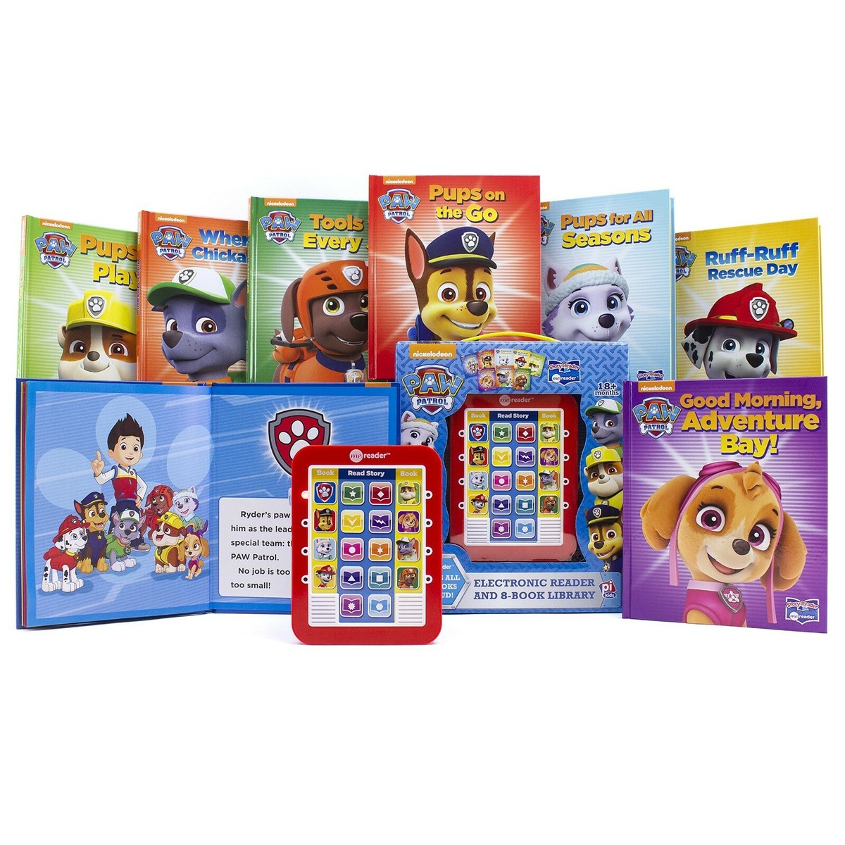 Nickelodeon - Paw Patrol - Me Reader Electronic Story Reader & 8