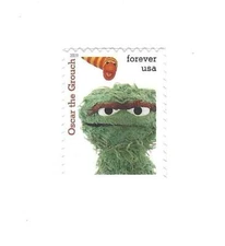 STAMP US SCOTT 5394g "Sesame Street Oscar The Crouch" FOREVER 2019 MNH