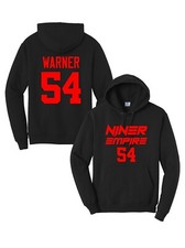 Niner Empire Football Black Hoodie YS-3XL Fred Warner San Francisco Hoody