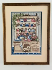 Vintage Glorafilia Needlepoint Picture "Jennifer's Dresser"
