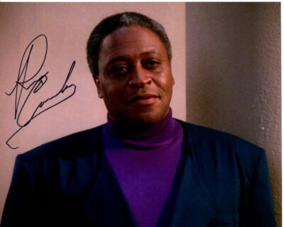 RON CANADA Signed Autographed 8x10 STAR TREK THE NEXT GENERATION MARTIN Photo