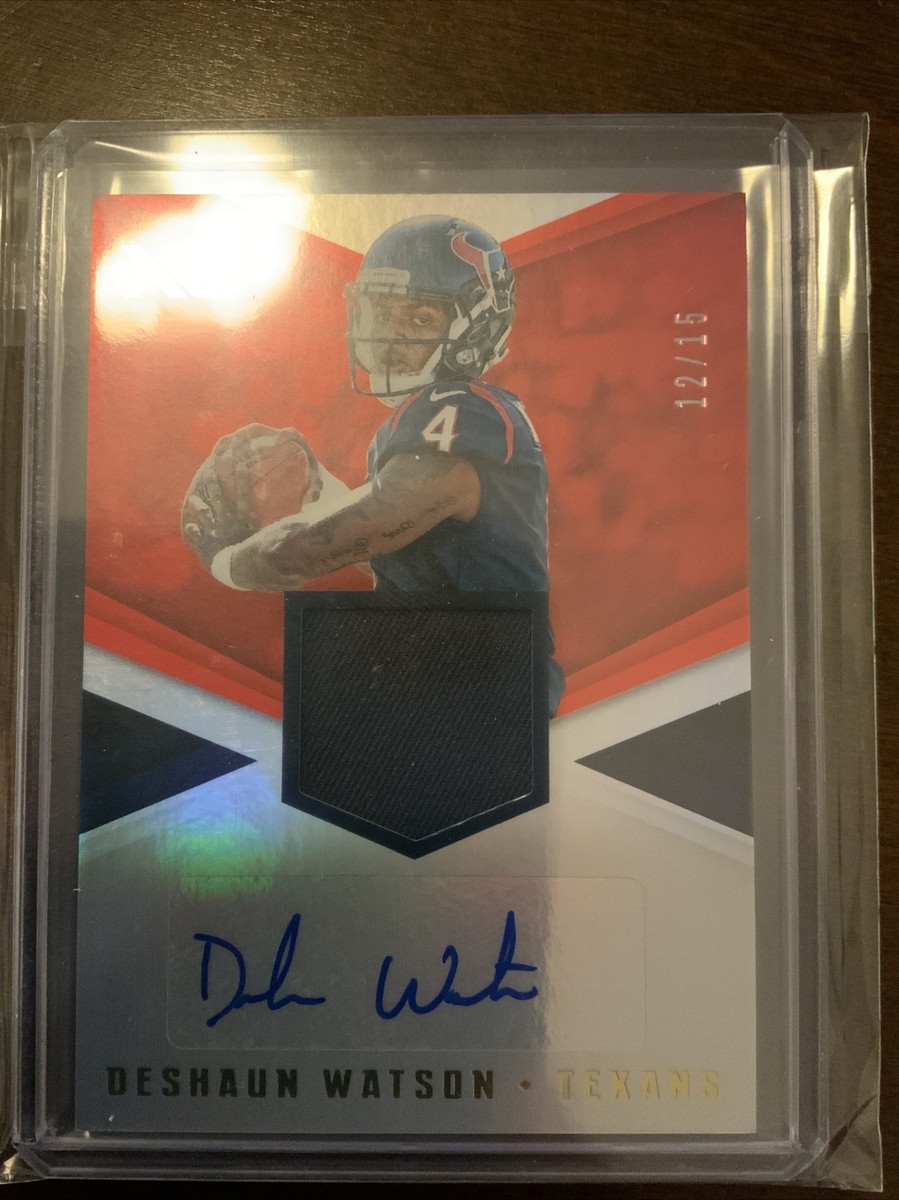 Deshaun Watson 2017 Panini XR Rookie Autograph Used Patch RPA /15