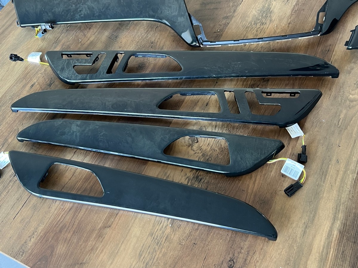 Mercedes GLE GLS W166 X166 OEM Interior Poplar Wood Trim SET w