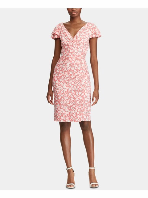 ralph lauren pink floral dress