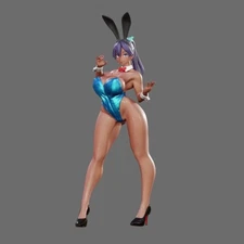 1/24 Die Cast Bikini Sexy Bunny Girl Resin Figure Model Assembly Kit Model