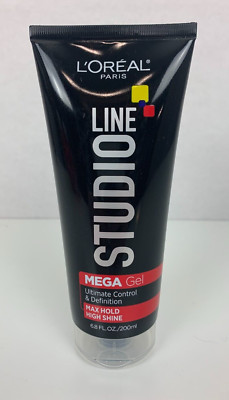 Mega Hair Gel Studio Line Loreal Paris Ultimate Control Definition 6.8 fl oz NEW