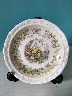 Royal Doulton Brambly Hedge 'Spring' Decorative Ceramic Plate Diametre 4.5"