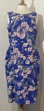 Phase Eight 14 Dress lined Flowers Elegant Evening Party Zip 1357