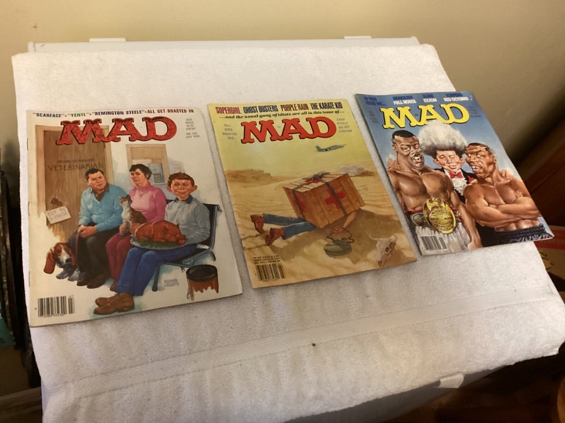 Vintage Lot Of  3 Mad Magazines One ghost busters Mad Magazine #253