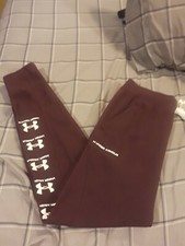 NWT UNDER ARMOUR BOYS RIVAL SWEATPANTS DARK PURPLE SZ XL