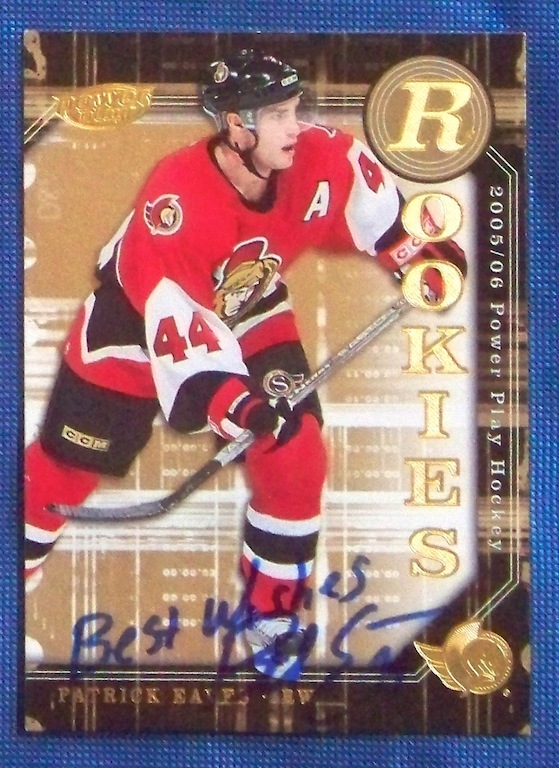 Patrick Eaves Ottawa Senators 2005-06 Upper Deck Power Play Signed Card