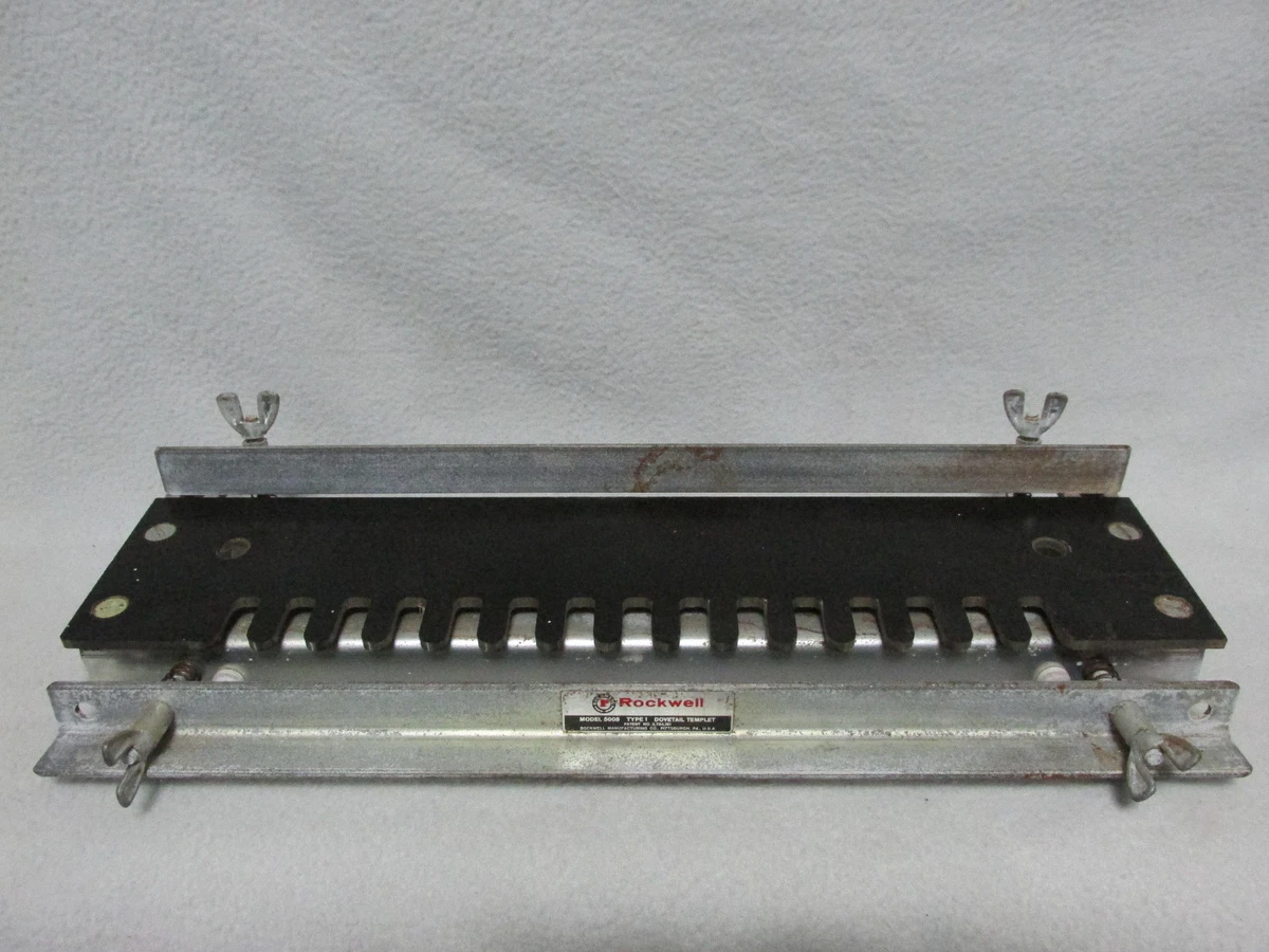 Rockwell Model 5008 Type1 Dovetail Joint Templet Fixture Wood