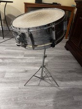 14" x 5 Steel Chrome Snare Drum with Stand