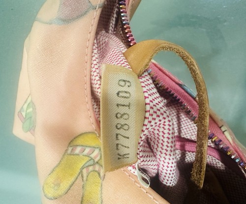 Borsa a tracolla vintage Dooney And Bourke in tela multicolore - Foto 15 di 16
