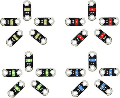 Lilypad Color LEDs Red Green Blue White Jewel LED Internal Resistor Lilypad E