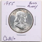 1955 "Bugs Bunny" 50C Franklin Half Dollar in Choice BU+ Condition #7419