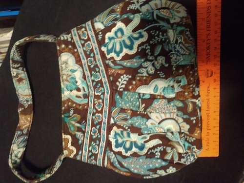 Vera Bradley Hannah Java Blue Retired small handbag Good Cond.