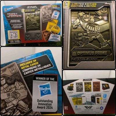 Transformers Limited Edition Digiplate - (3 Metallkarten + Ständer) Official 2024