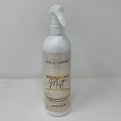 Bask & Lather Hydrating Hair Mist XL 16oz Leave-In Detangler