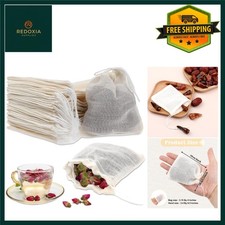 Reusable Cotton Muslin Drawstring Sachet and Spice Filter Bags 30