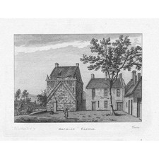 MAUCHLIN CASTLE Ayrshire - Antique Print 1791 - Francis Grose