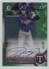 2022 Bowman Chrome Prospect Green Refractor 10/99 JoJo Blackmon Auto qc0