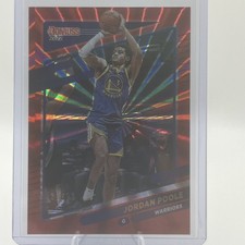 2021-22 Donruss Jordan Poole Red Laser Holo Parallel 91/99 Warriors
