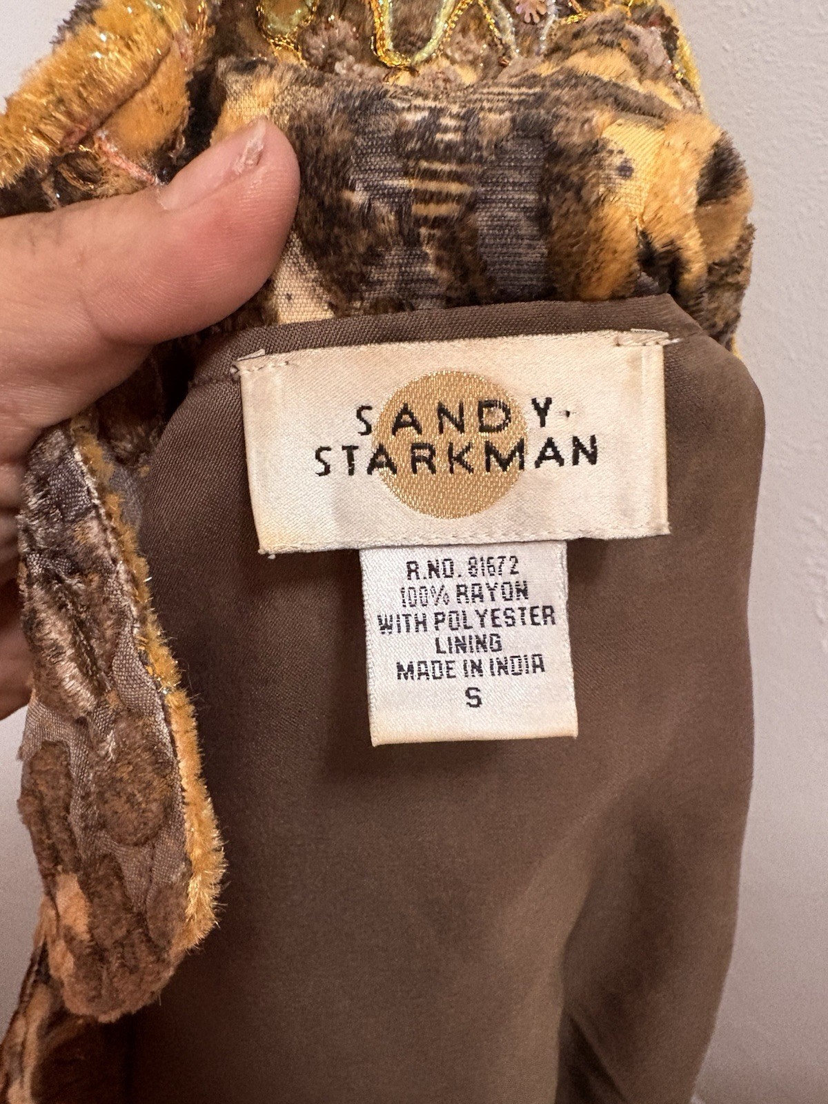 Sandy Starkman Women's Jacket Small Earthy Floral… - image 4