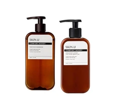 HAPPY BATH Skin U Innoscent Comfort Woody Shower Gel 500g+Lotion 350g from Korea